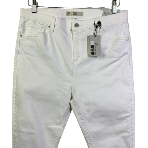 TOPSHOP White Jamie Moto High Waist Ankle Grazer Jeans - NWT - Picture 2 of 11